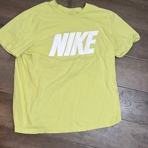 Lime colored Nike t shirt